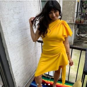 Yellow ASOS cocktail dress, worn once